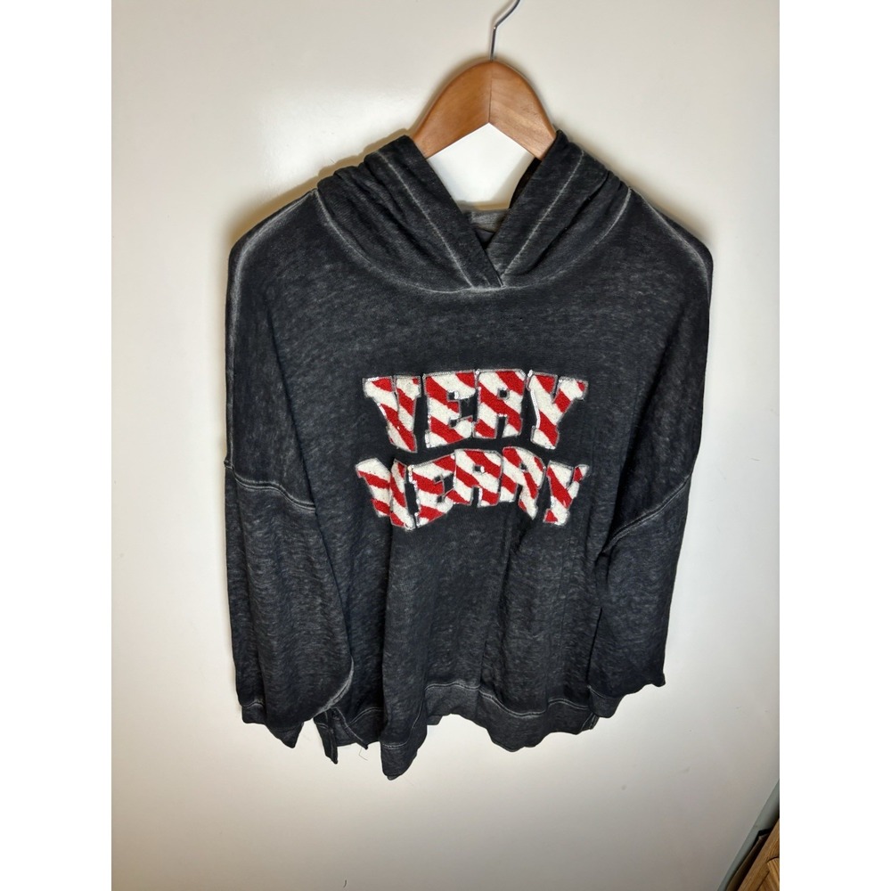 Lane Bryant VERY MERRY Sweatshirt 22/24 Holiday Christmas Lightweight Plus Size